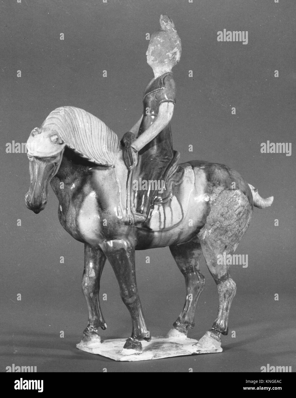 Figure of a Equestrienne. Period Tang dynasty (618907); Culture