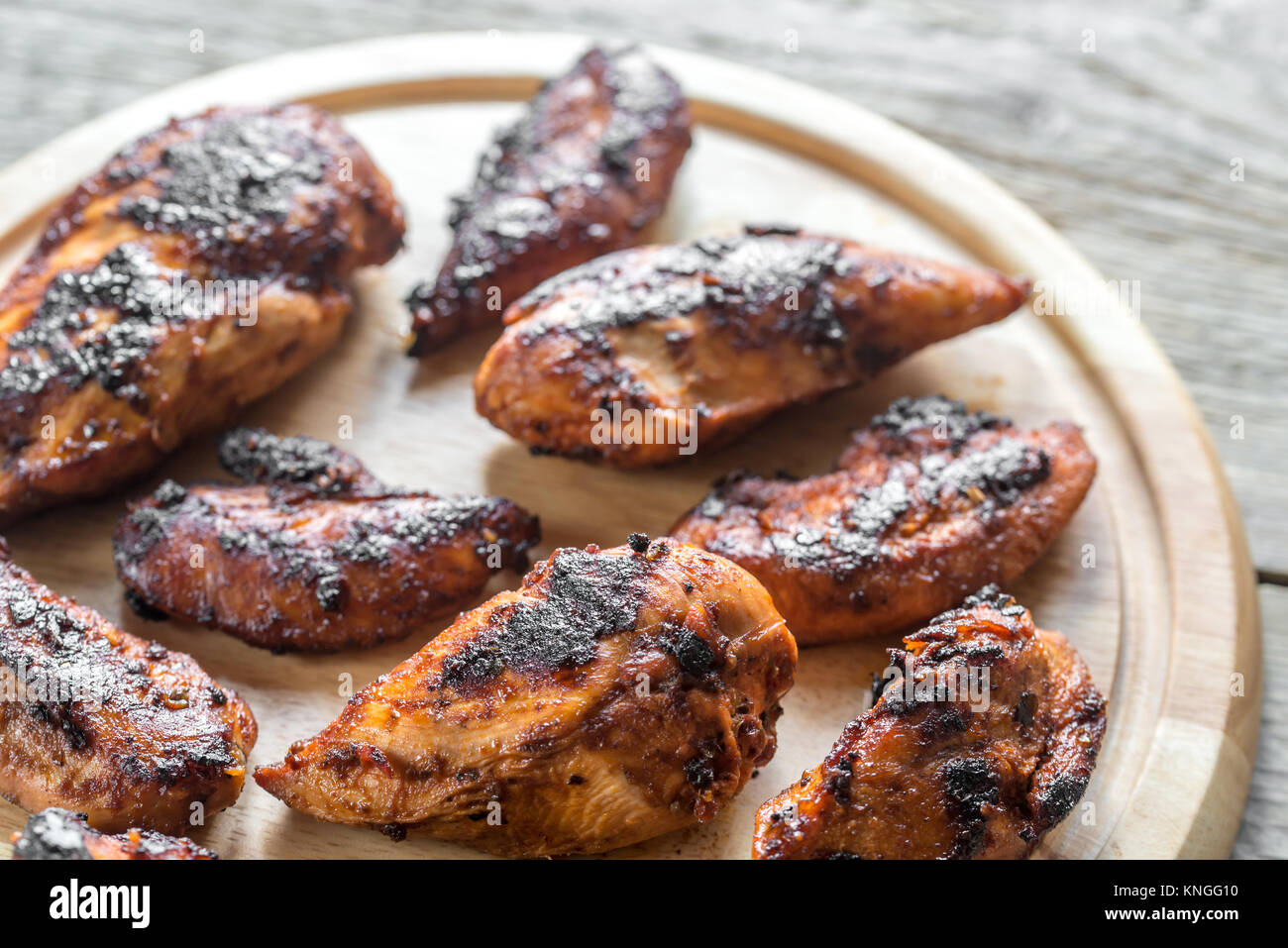 Grilled adobo chicken Stock Photo