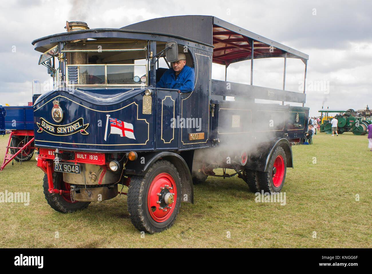 A fine example of a British steam wagon - a Super Sentinel originally made in Shrewsbury Shropshire England UK in 1930 Stock Photo