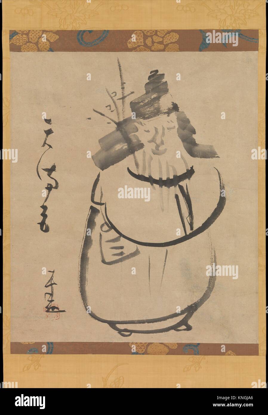 ´Tenmangu,´ Sugawara no Michizane as Tenjin Traveling to China. Artist: Sengai Gibon (Japanese, 1750-1837); Period: Edo period (1615-1868); Date: Stock Photo