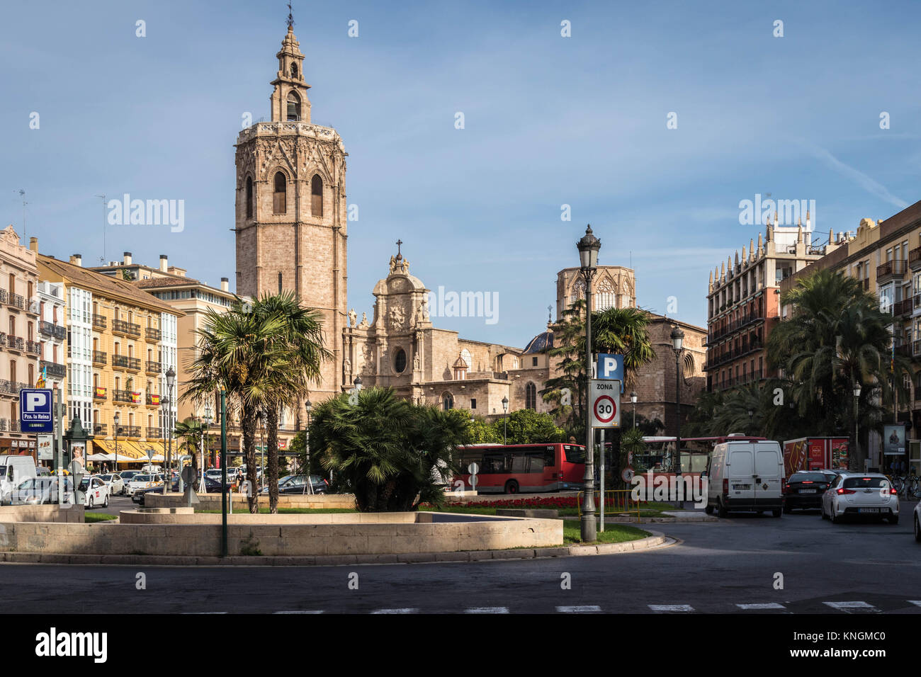 Plaza de la Reina, Valencia Stock Photo Alamy