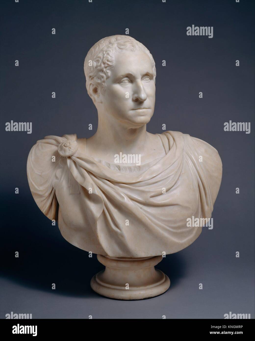 George Washington. Artist: Giuseppe Ceracchi (Italian, 1751-1802); Date: 1795; Culture: Italian, Florence; Medium: Marble; Dimensions: Overall (with Stock Photo