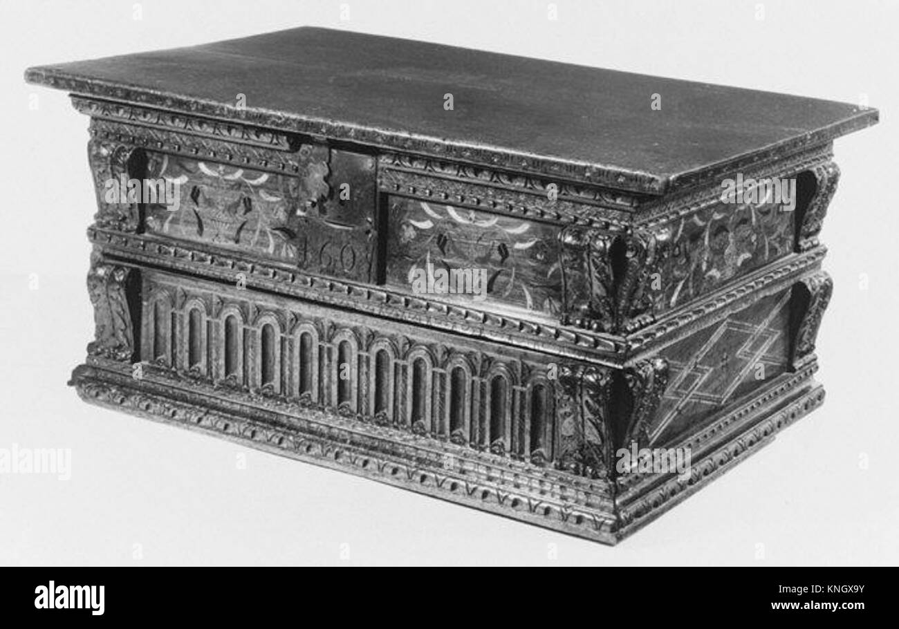 This deed box was used for storing legal documents, reflecting ...