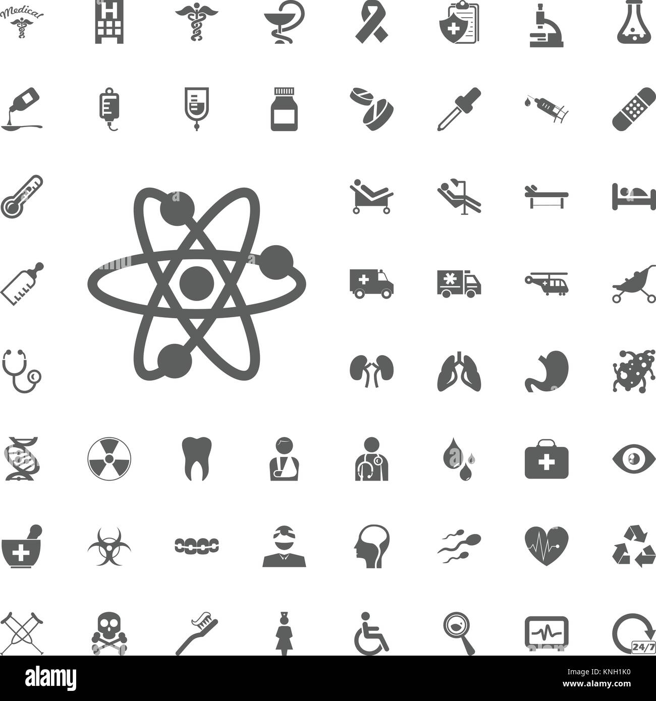Sience icon. Medical and Hospital Icon vector Set Stock Vector Image ...