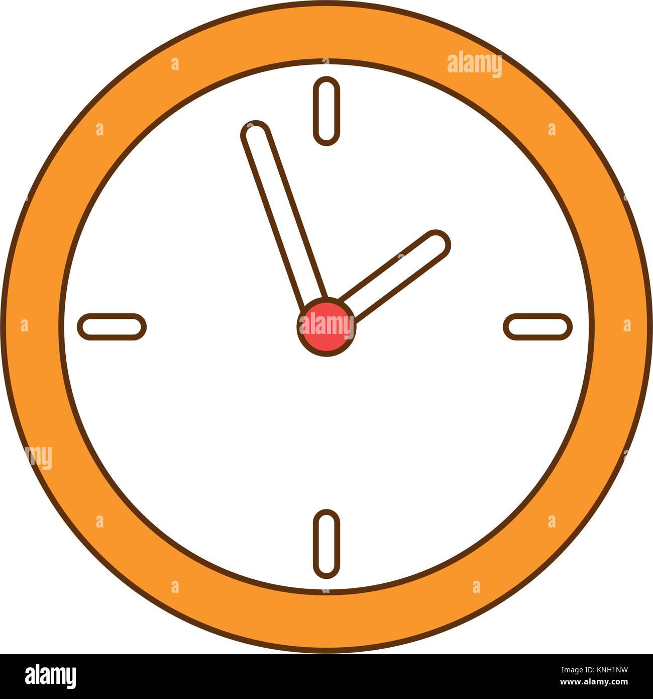 time clock isolated icon vector illustration design Stock Vector Image ...