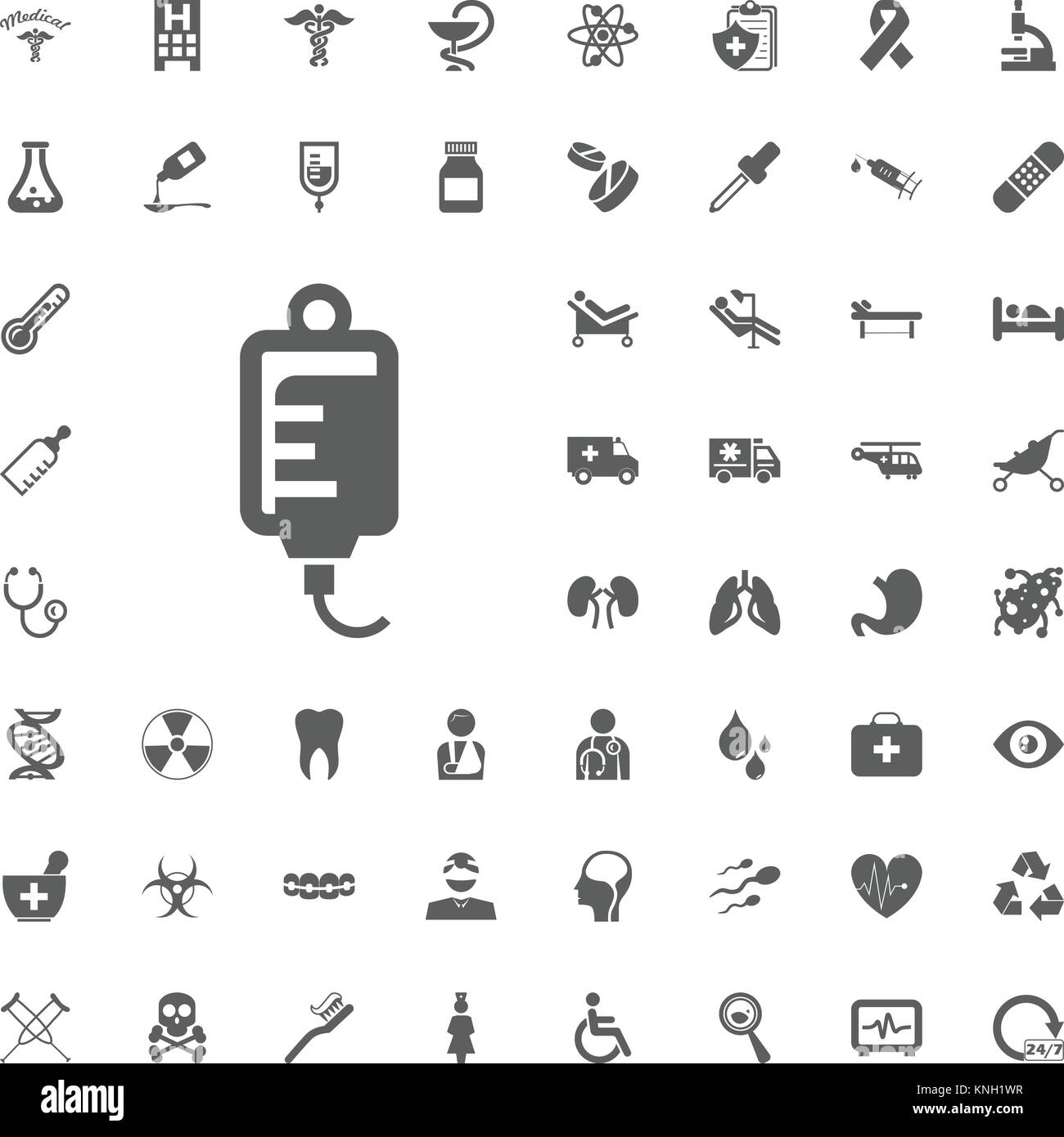 Blood package icon. Medical and Hospital Icon vector Set Stock Vector ...