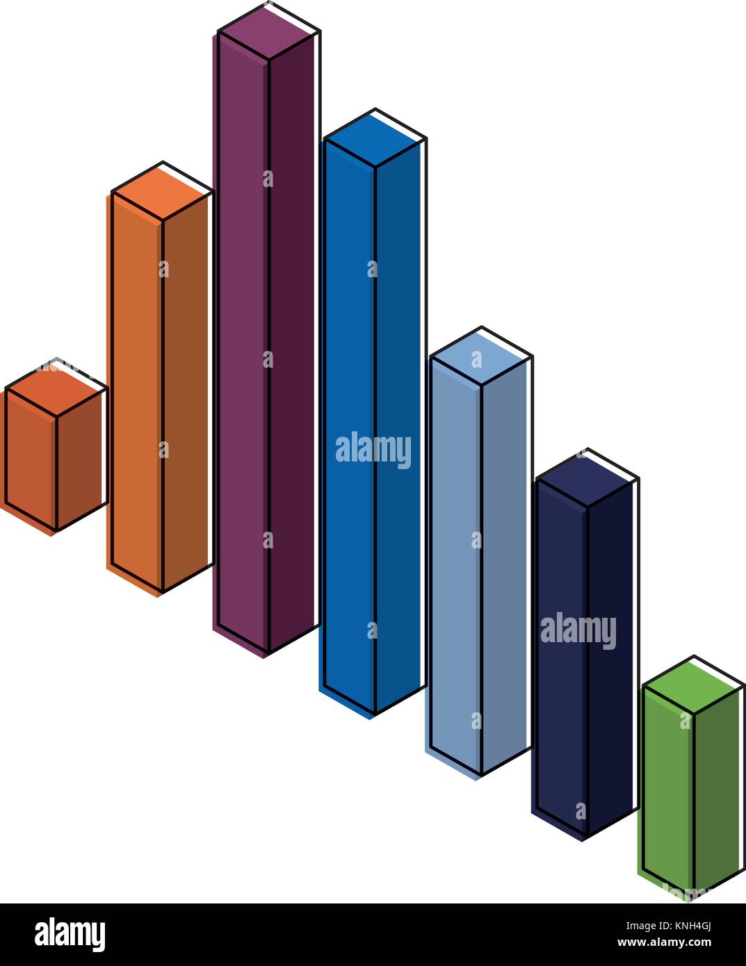 bars statistics isometric financial graph Stock Vector Image & Art - Alamy