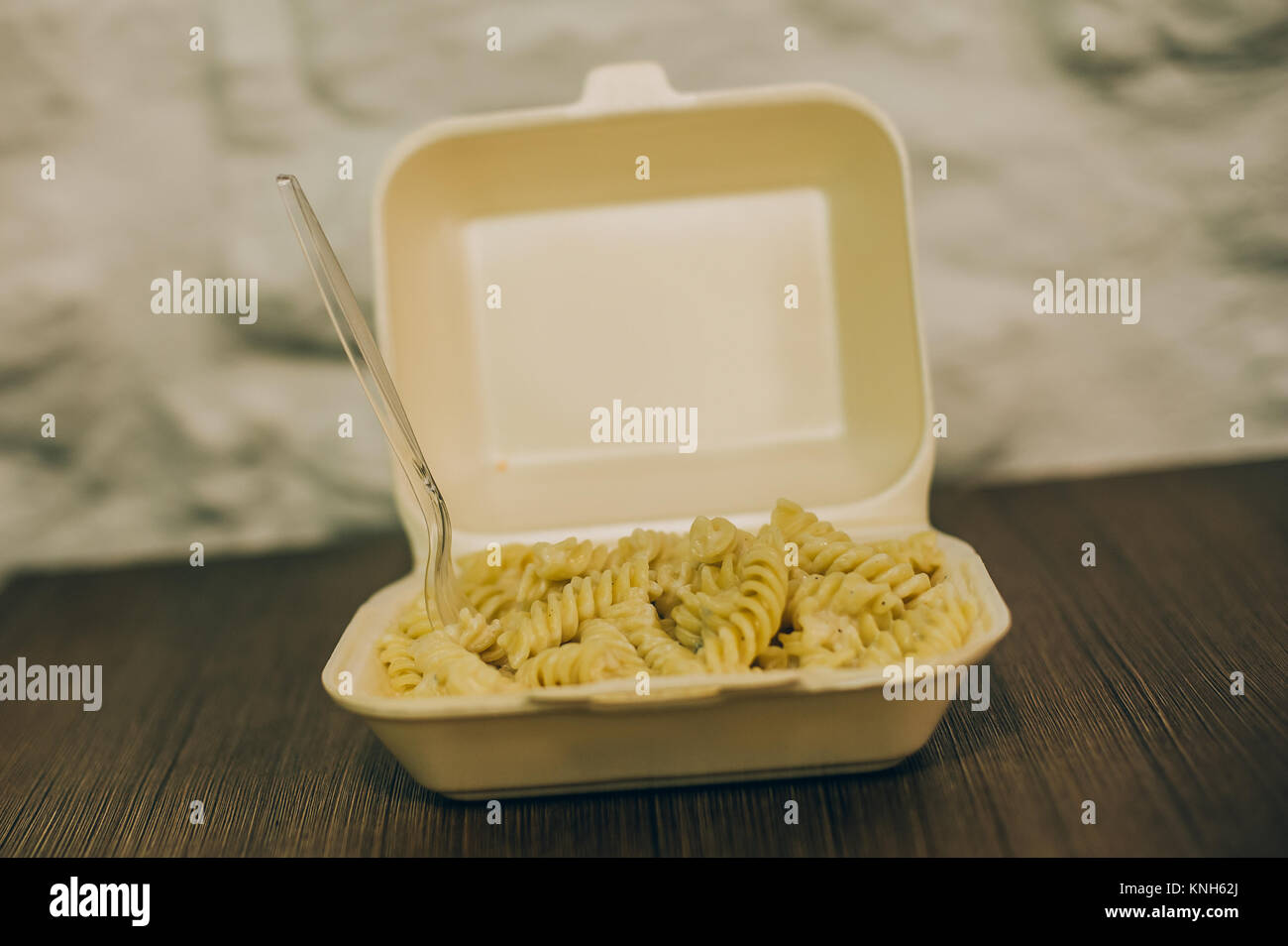 Pasta and spaghetti fresh delivery pack. Fast food dinner and lunch