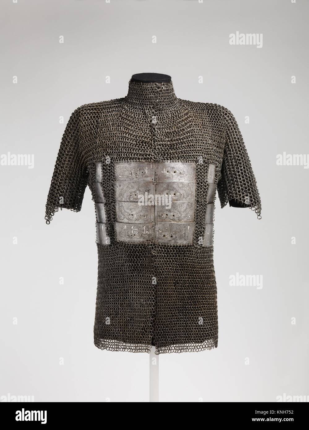 Shirt of Mail and Plate. Date: late 15th-16th century; Geography: possibly Istanbul; Culture: Turkey, possibly Istanbul; Medium: Steel, iron, silver; Stock Photo