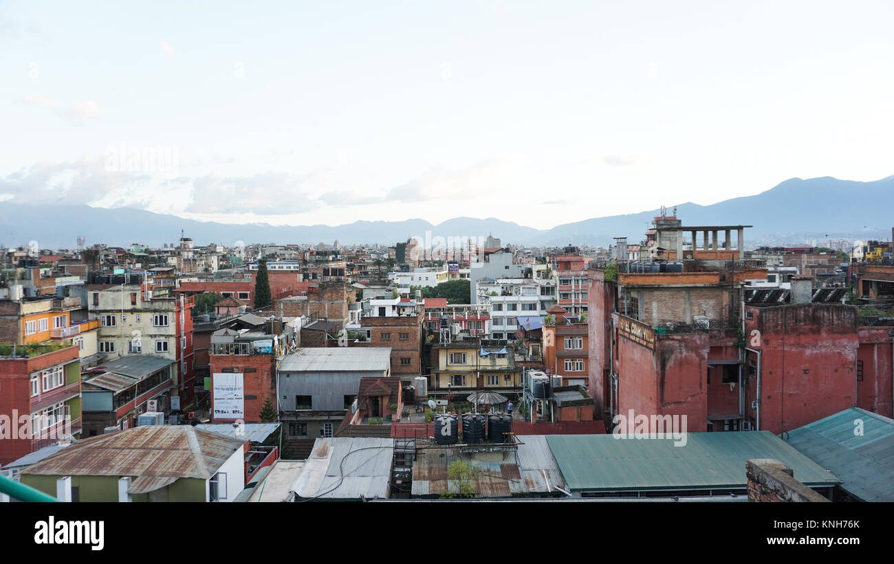 Houses in Kathmandu Stock Photo Alamy