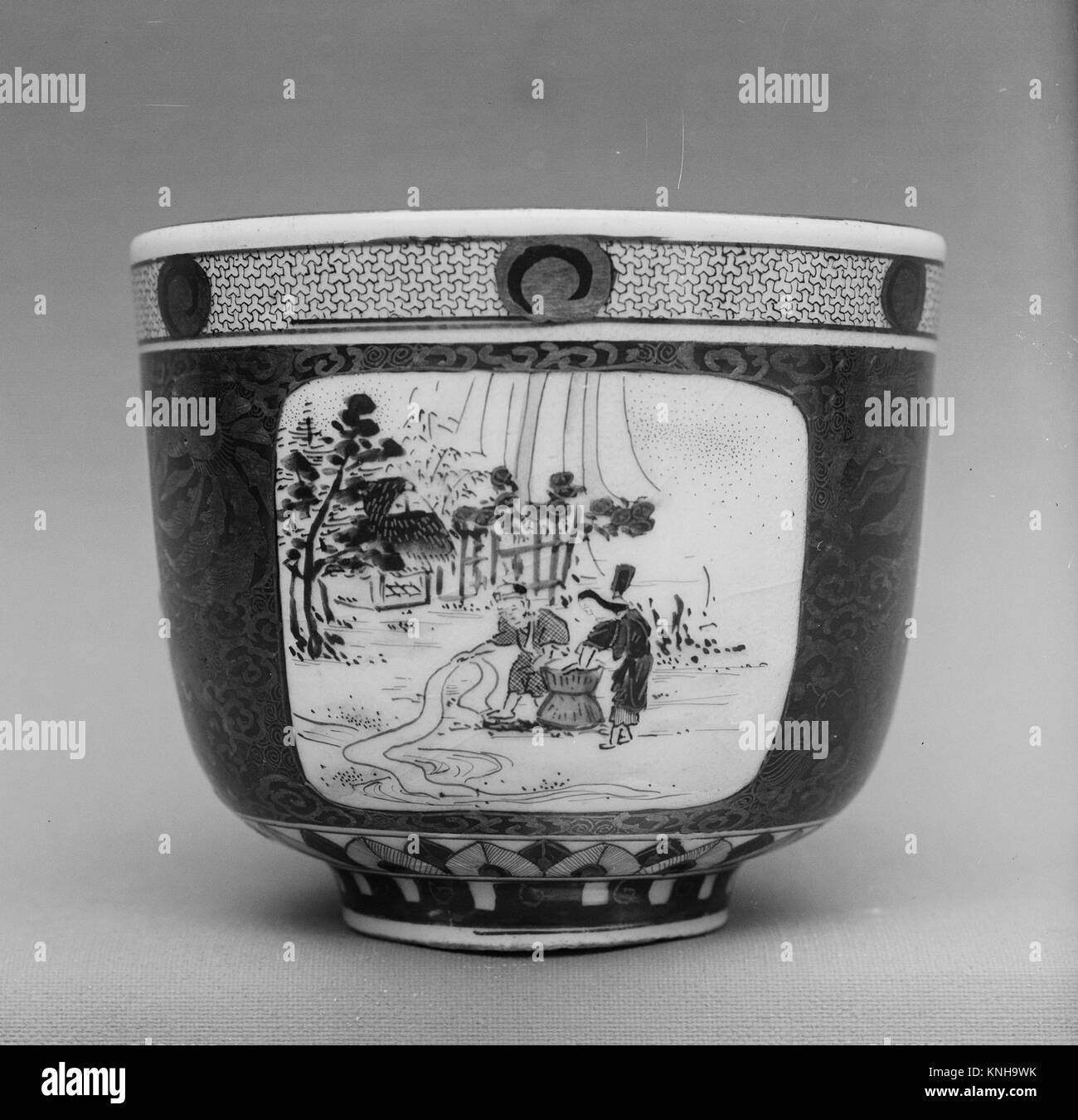 Cup. Date 19th century; Culture Japan; Medium White porcelain decorated with iron red and