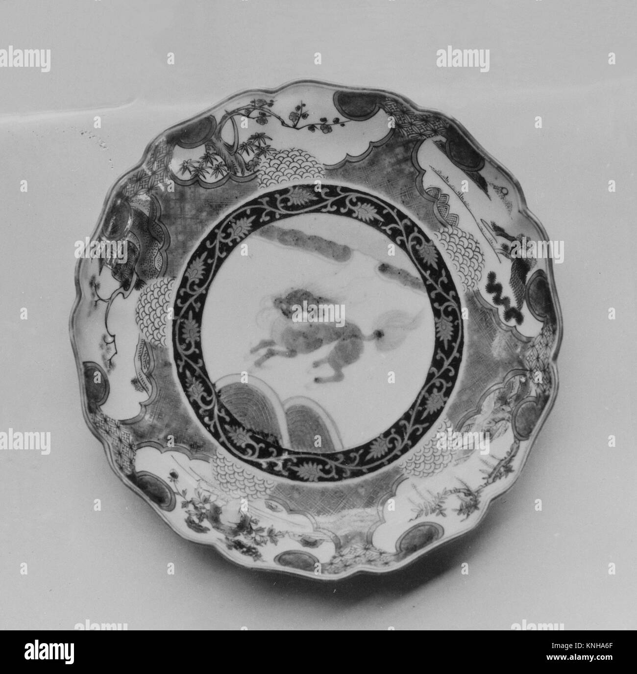 Plate. Period Edo period (16151868); Date 1760; Culture Japan; Medium Porcelain decorated