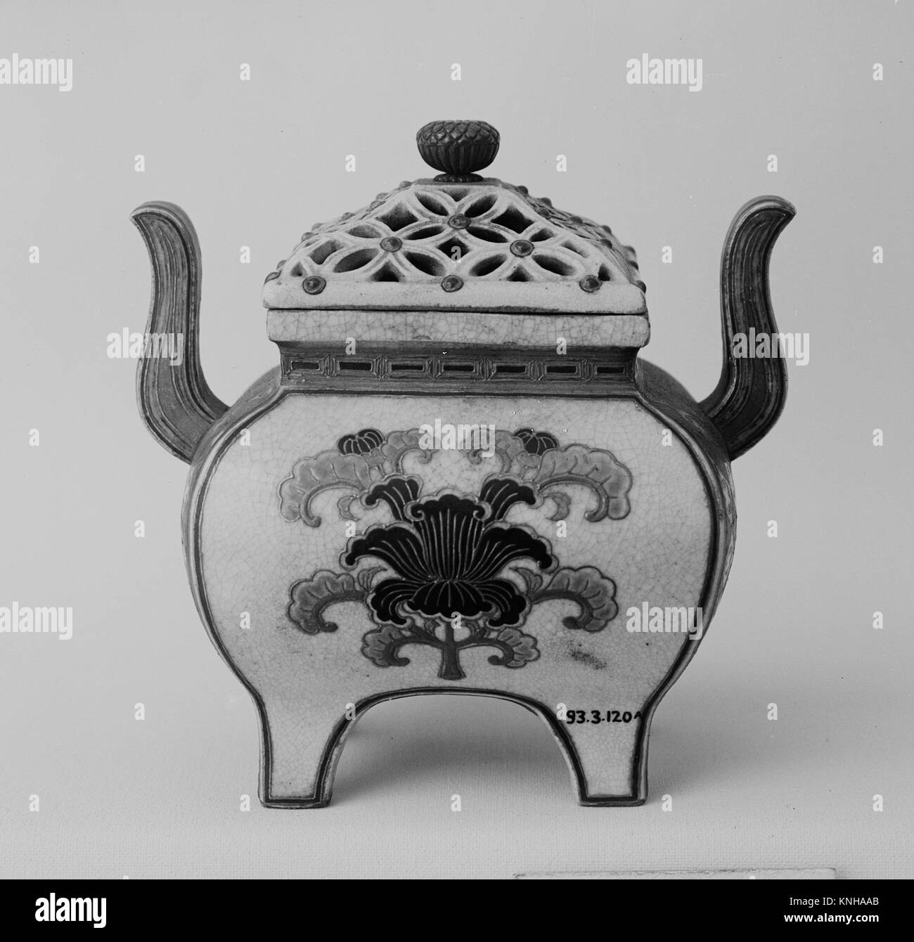 Incense Burner with Openwork Lid. Period Edo period (16151868); Date