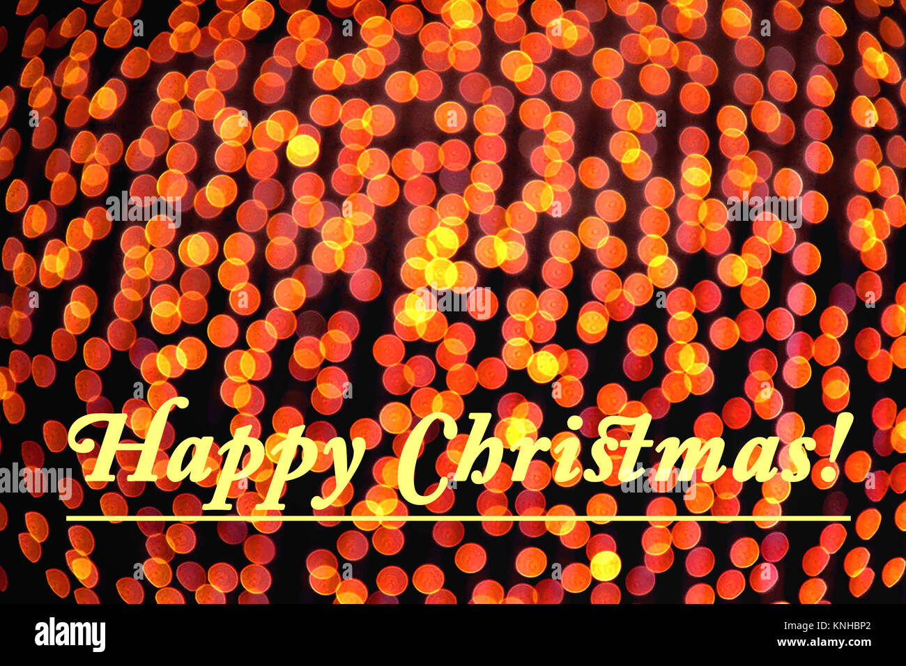 Bokeh of Christmas Lights Stock Photo - Alamy