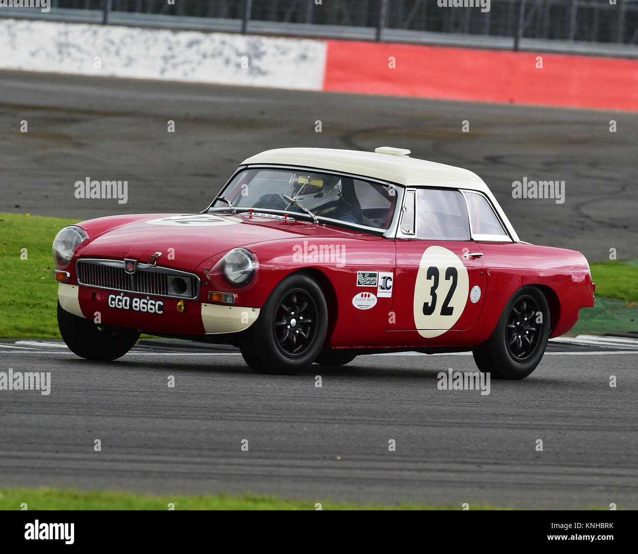 Laurence Jacobsen, Tim Jacobsen, MGB, GT & Sports Car Cup, HSCC, Silverstone International Trophy, Silverstone Historic Festival Meeting, 20th May 201 Stock Photo