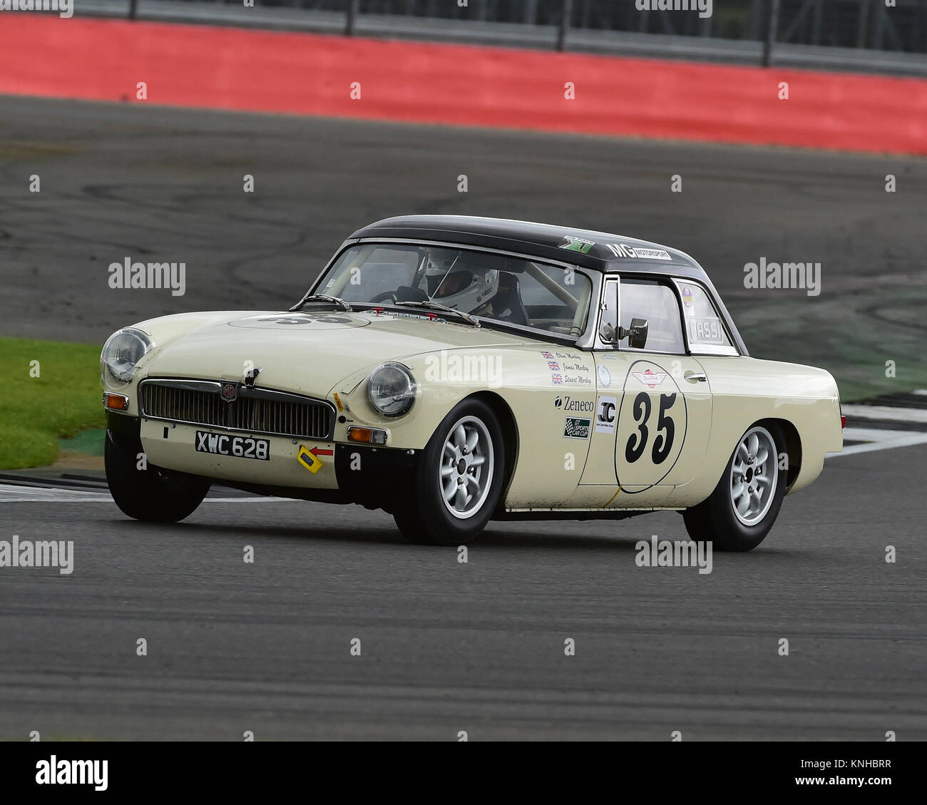 Stuart Morley, James Morley, Clive Morley, MGB, GT & Sports Car Cup, HSCC, Silverstone International Trophy, Silverstone Historic Festival Meeting, 20 Stock Photo