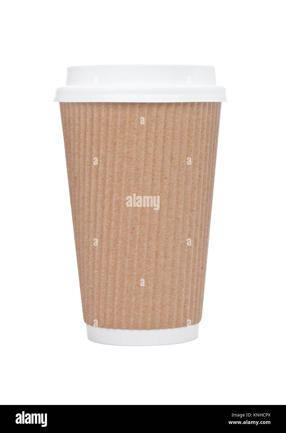 Cappuccino Coffee paper cup for takeaway on white background Stock ...