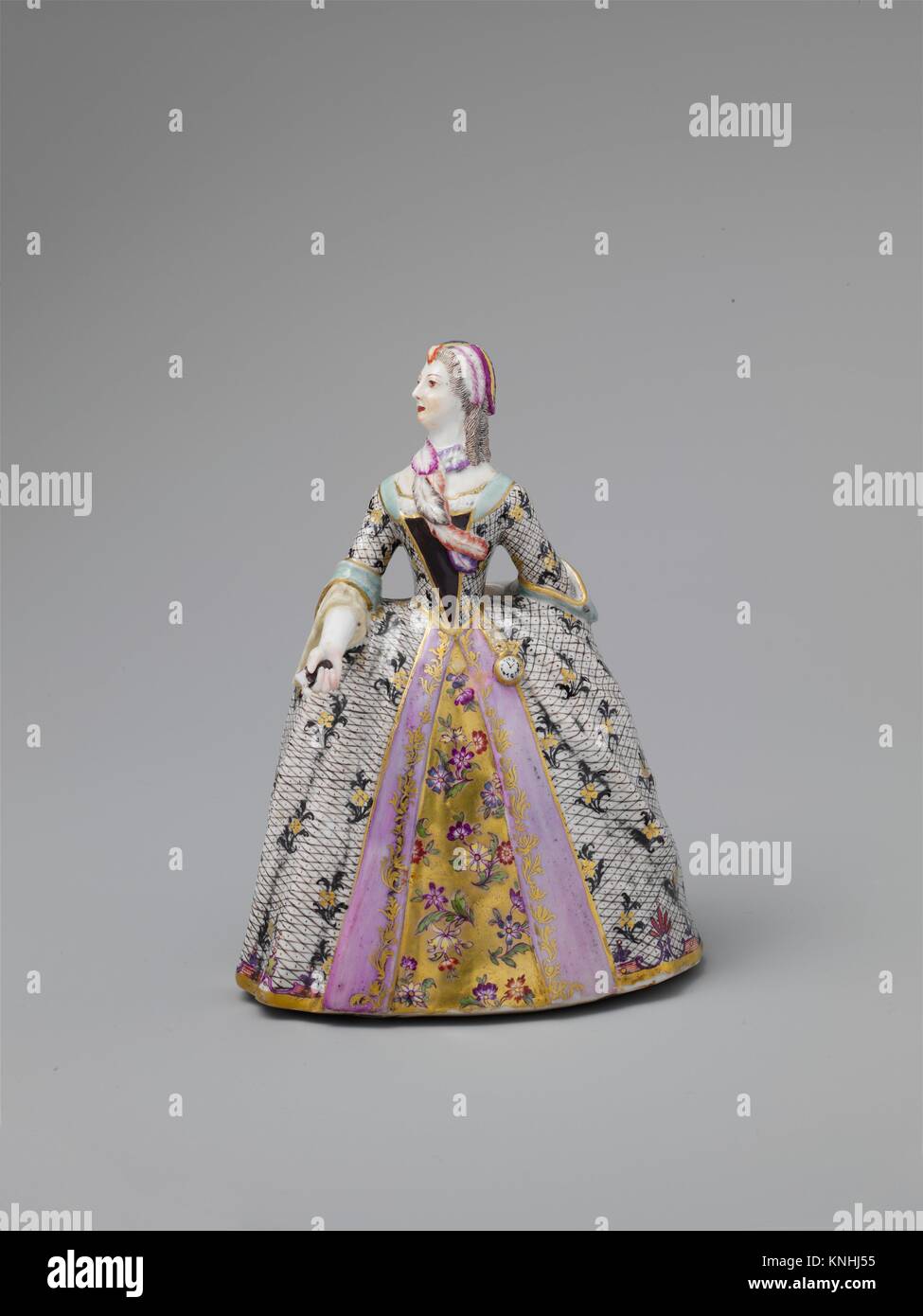 Standing woman. Factory: Imperial Porcelain Manufactory (Vienna, 1744-1864); Date: 1744-49; Culture: Austrian, Vienna; Medium: Hard-paste porcelain; Stock Photo