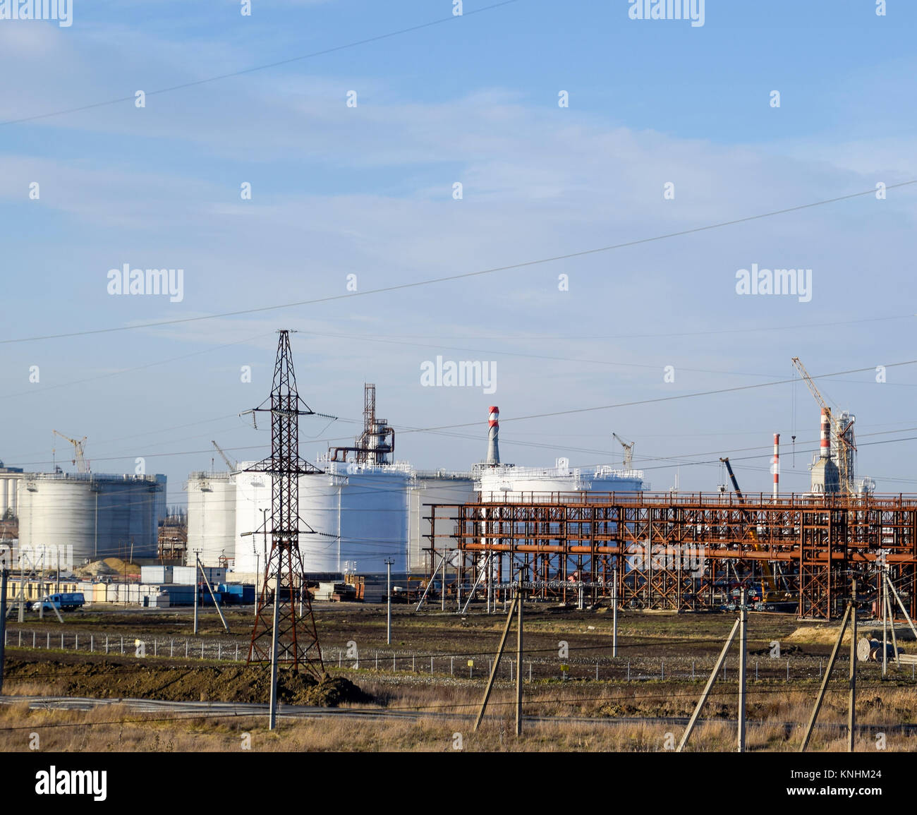Refinery. Reservoirs for storage of refinery products. Rectification ...