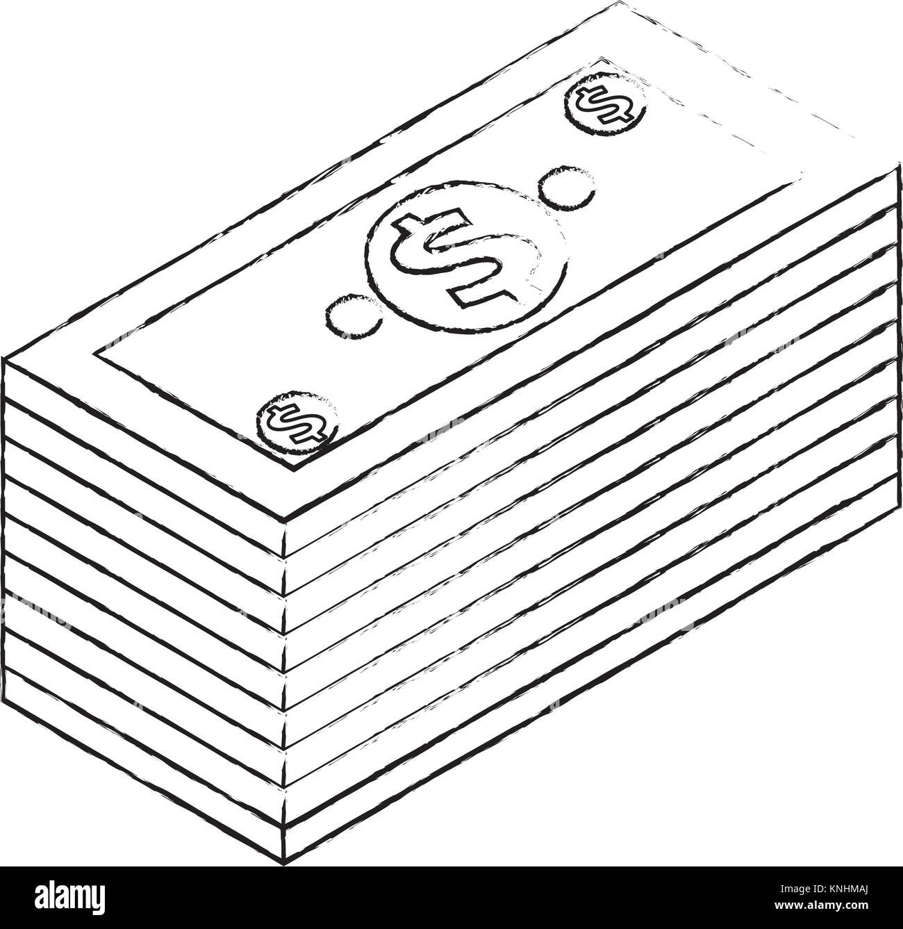 staked money isometric banknote dollar finance Stock Vector Image & Art ...