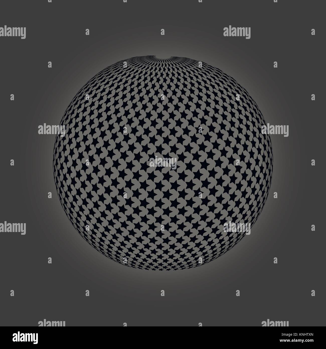 Vector spheres. Abstract technical illustration. 3 D object Stock Vector