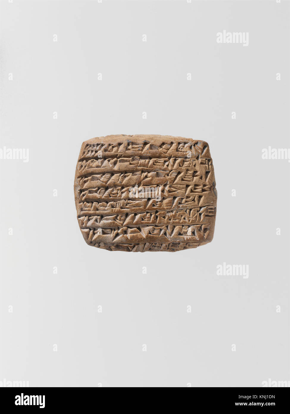 Cuneiform tablet- quittance MET DP162270 325856 Stock Photo