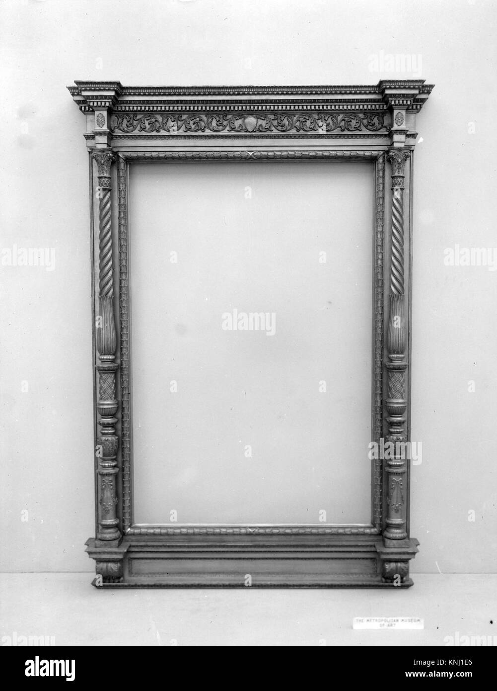 Frame MET 45186 130 Maker: Stanford White, American, New York 1853?1906 New York, Frame, 1870?1900, Wood, gilt, 83 x 58 1/2 in. (210.8 x 148.6 cm). The Metropolitan Museum of Art, New York. Gift of Edward D. Adams, 1919 (19.171.2) Stock Photo