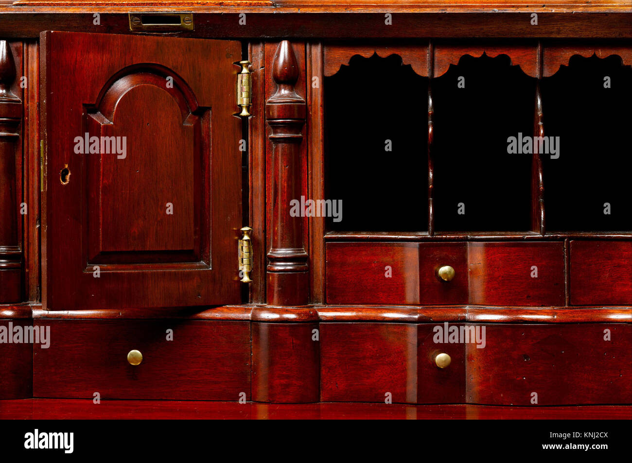 Desk and bookcase, Maker of Nathaniel Gould (17341782), ca