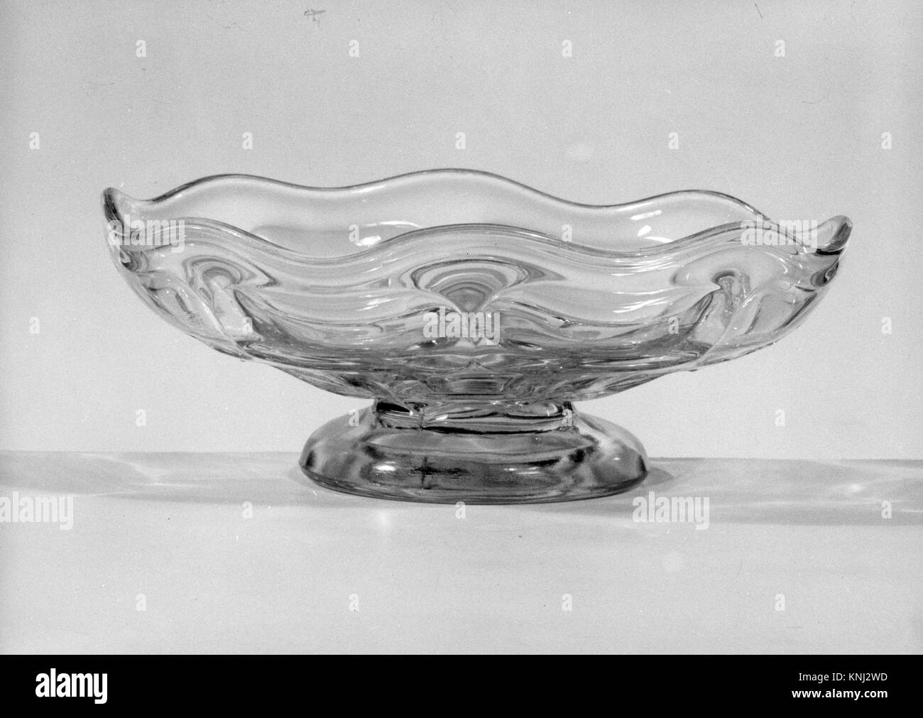 Footed Bowl MET 174244 732 American, Footed Bowl, 1830?70, Pressed