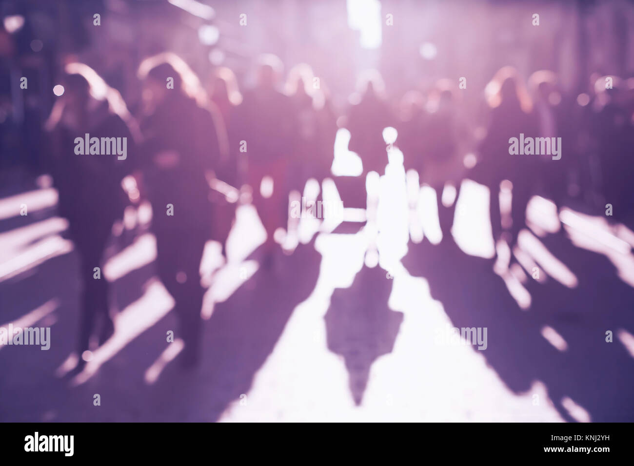 Crowd busy street blurred hi-res stock photography and images - Alamy