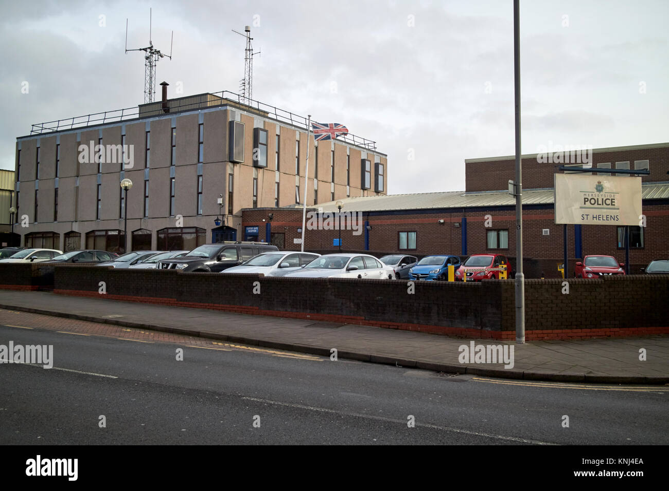 st helens police station merseyside police uk Stock Photo