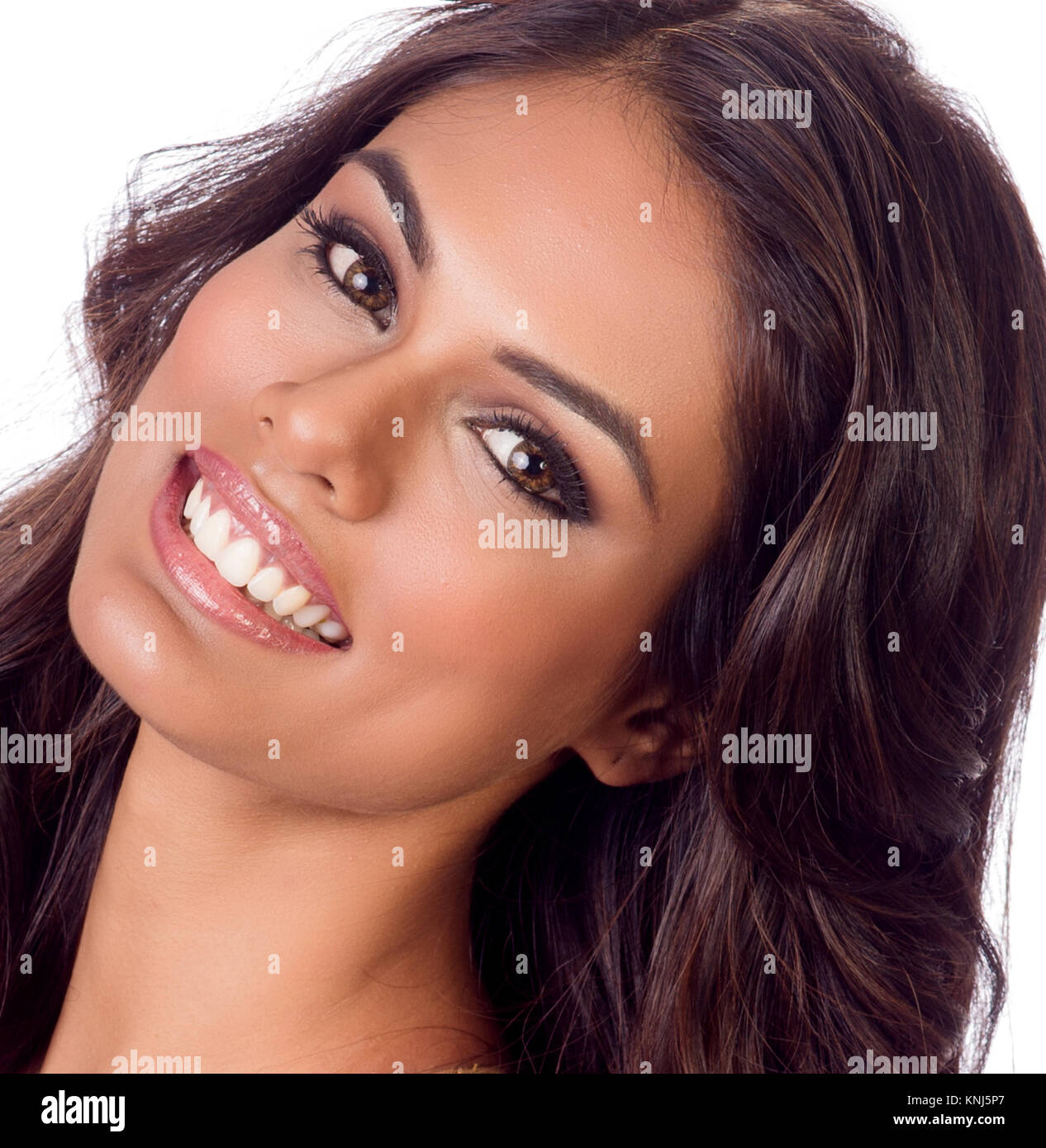 DORAL, FL - JANUARY 20: Headshot of Miss India Noyonita Lodh at Trump National Doral on January 20, 2015 in Doral, Florida.  People:  Miss India Noyonita Lodh Stock Photo