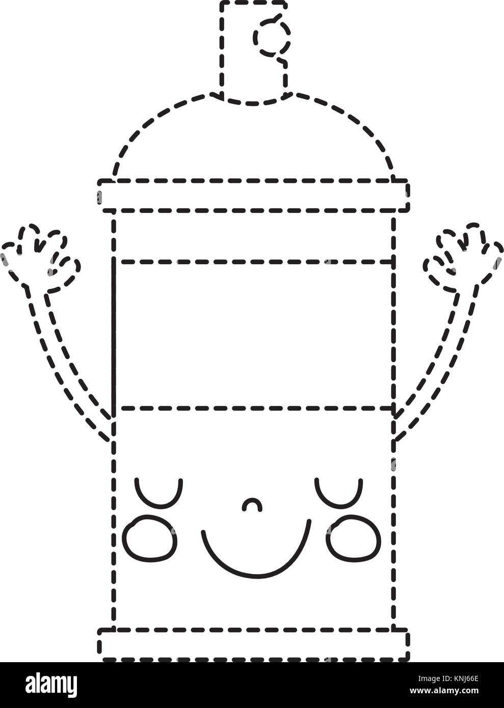 dotted shape emoji cute happy aerosol spray Stock Vector Image & Art ...