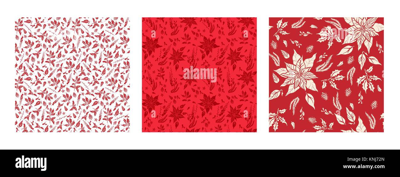 red floral set Stock Vector Image & Art - Alamy