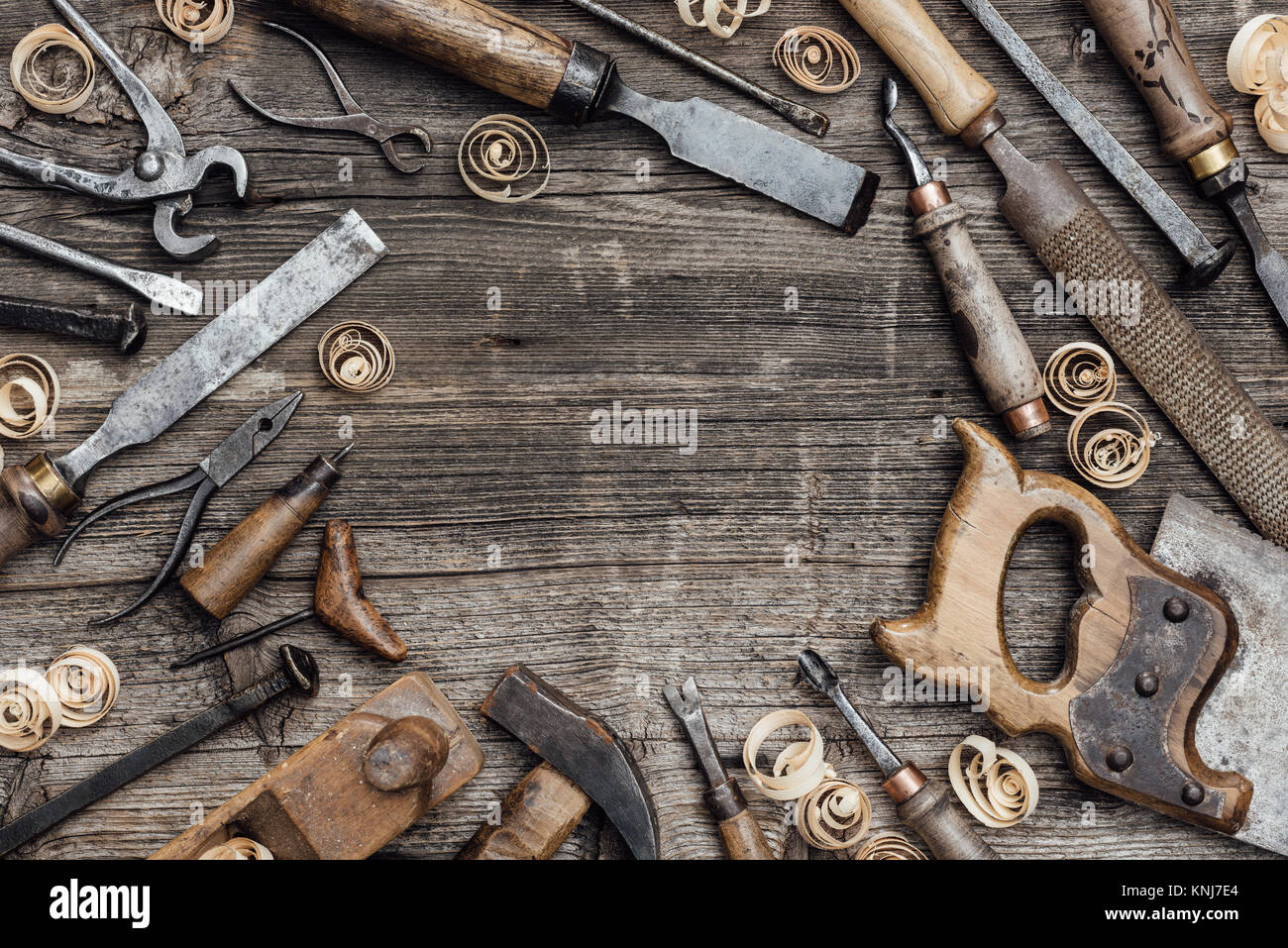 Set of woodworking tools hi-res stock photography and images - Page 2 -  Alamy