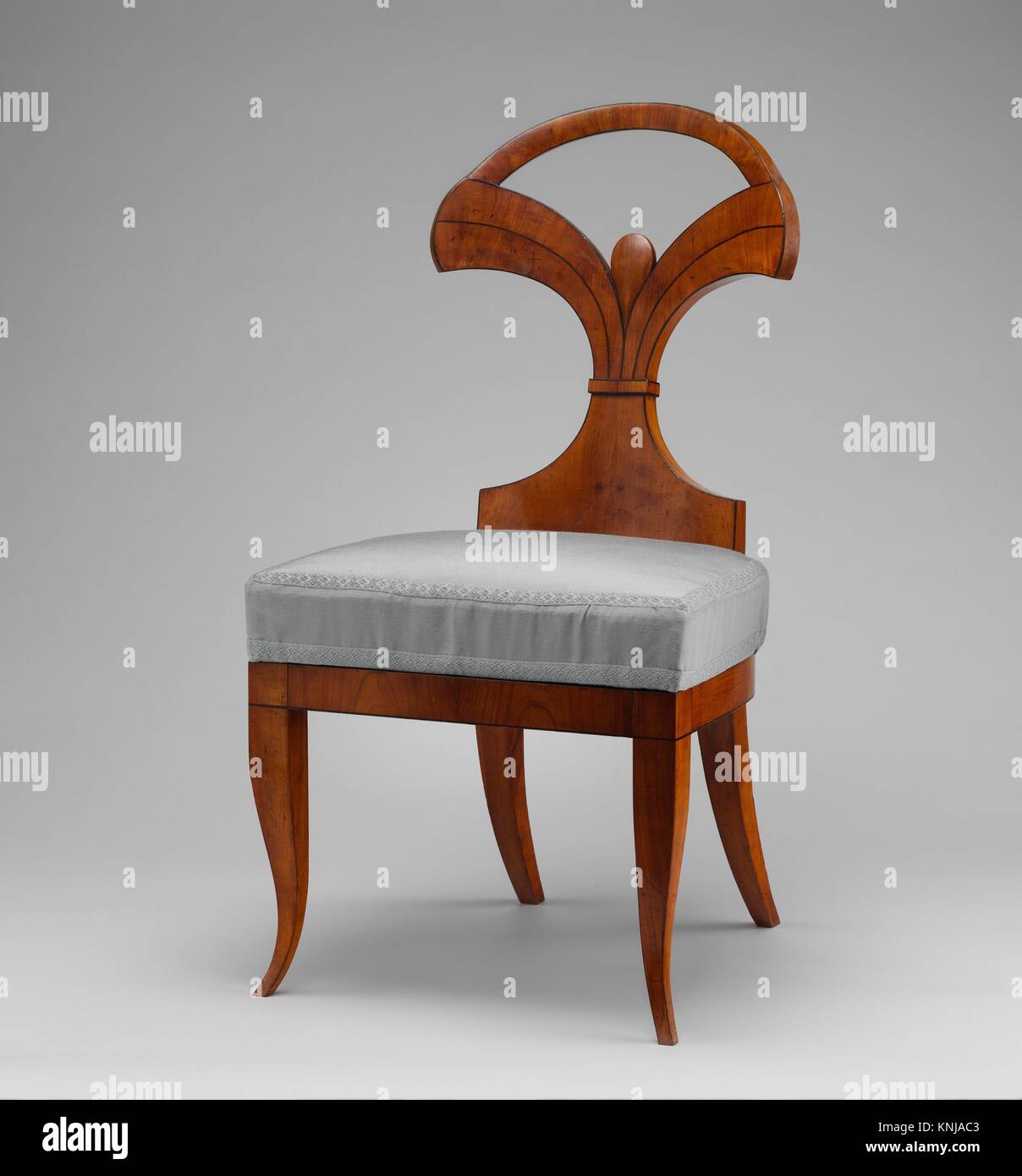 Side chair (one of a pair). Maker: Circle of Josef Danhauser ´s K.K. Priv. Möbel-Fabrik, Vienna; Date: ca. 1815-20; Culture: Austrian, Vienna; Stock Photo