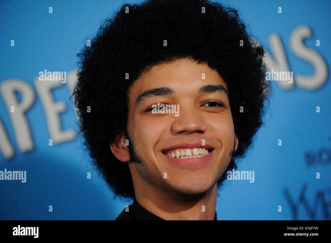 NEW YORK, NY - JULY 21:  Justice Smith attends the 'Paper Towns' New York premiere at AMC Loews Lincoln Square on July 21, 2015 in New York City.   People:  Justice Smith  Transmission Ref:  MNC1  Must call if interested Michael Storms Storms Media Group Inc. 305-632-3400 - Cell 305-513-5783 - Fax MikeStorm@aol.com Stock Photo