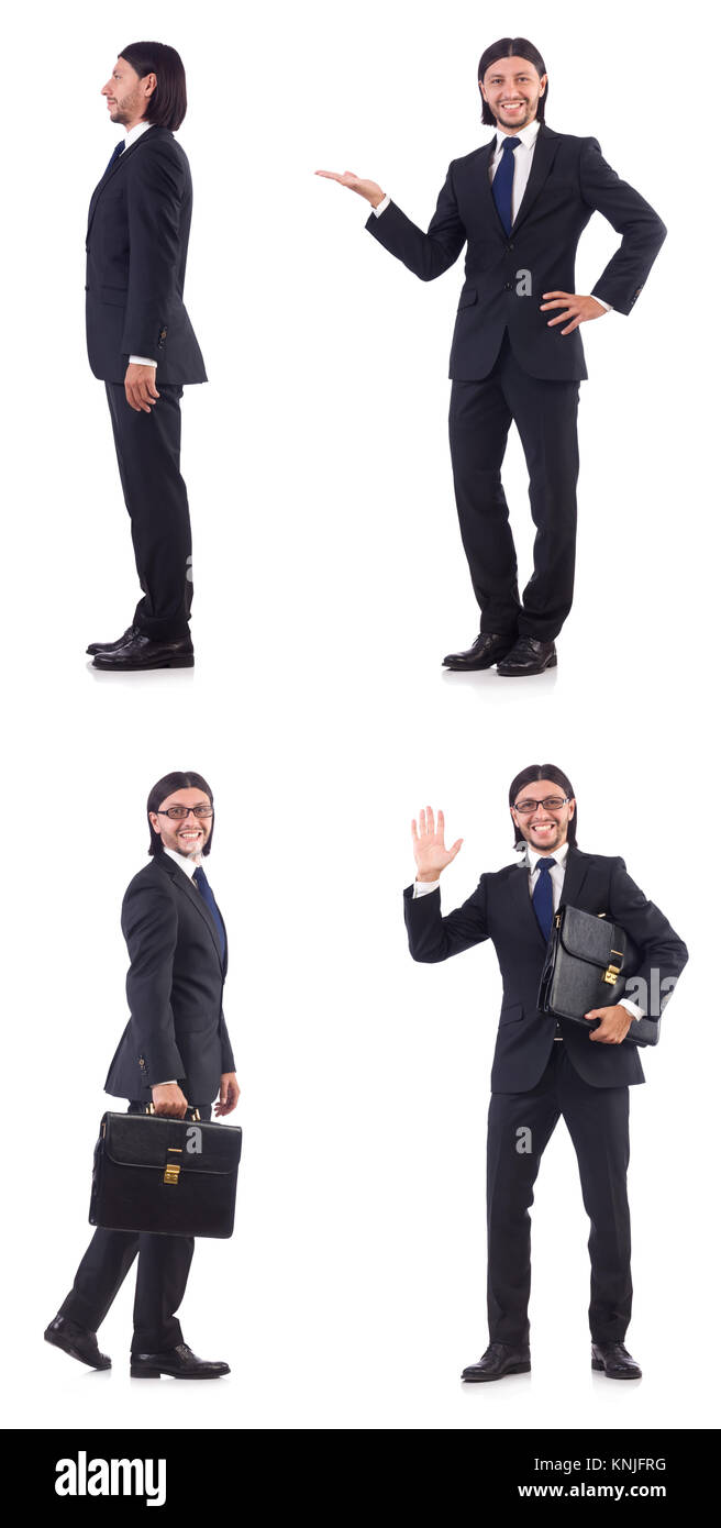 Young businessman isolated on the white background Stock Photo - Alamy