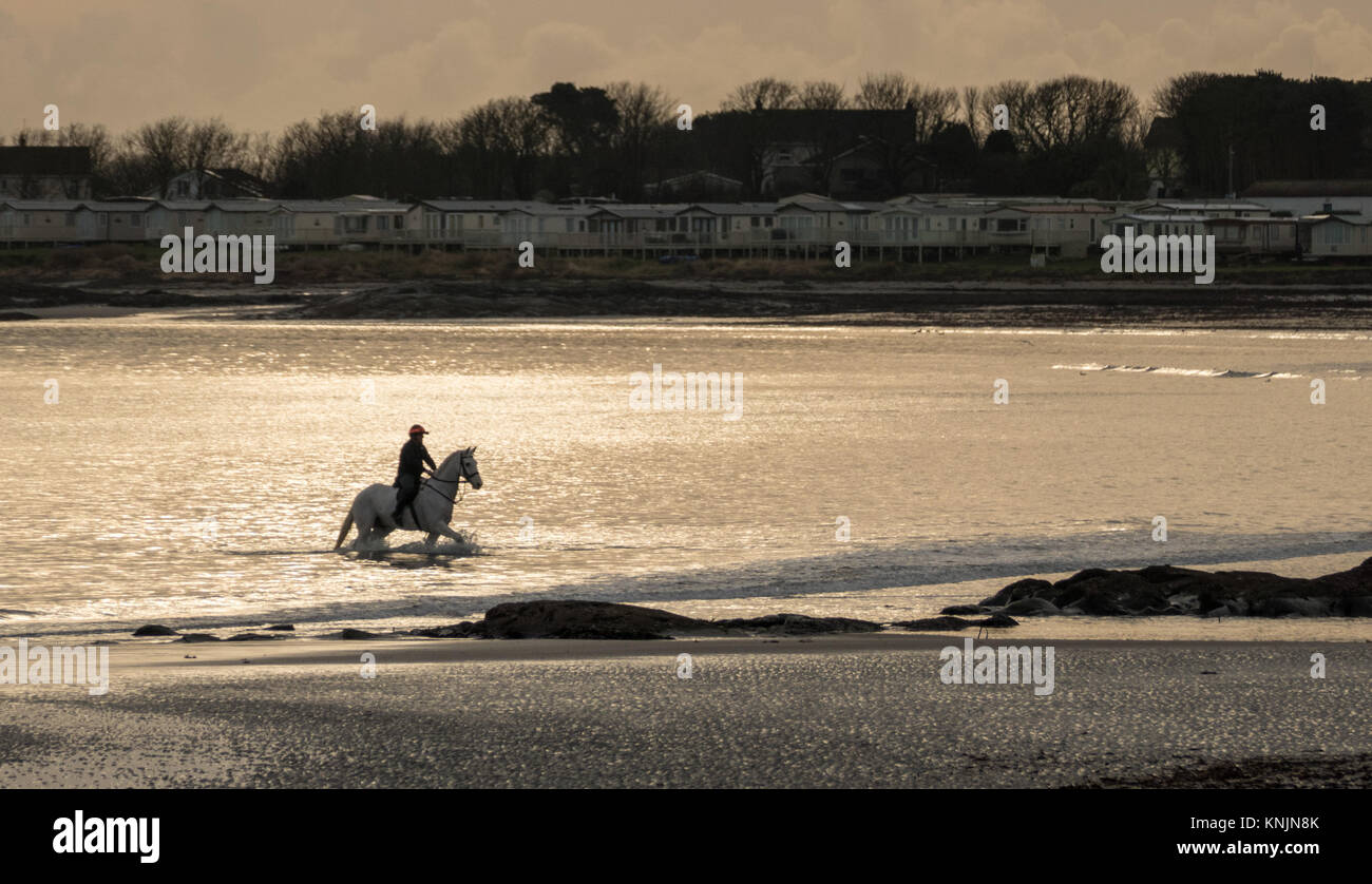 Ballywalter, Co Down, N Ireland, UK. 12th Dec, 2017. Weather news. A n early frost gives way to very calm conditions this morning in Ballywalter, Northern Ireland.copyright Credit: gary telford/Alamy Live News Stock Photo