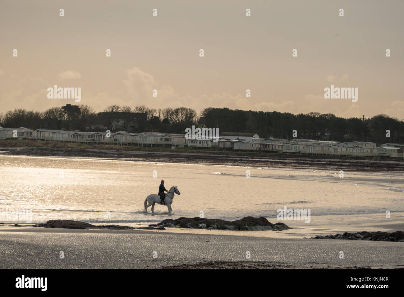 Ballywalter, Co Down, N Ireland, UK. 12th Dec, 2017. Weather news. A n early frost gives way to very calm conditions this morning in Ballywalter, Northern Ireland.copyright Credit: gary telford/Alamy Live News Stock Photo