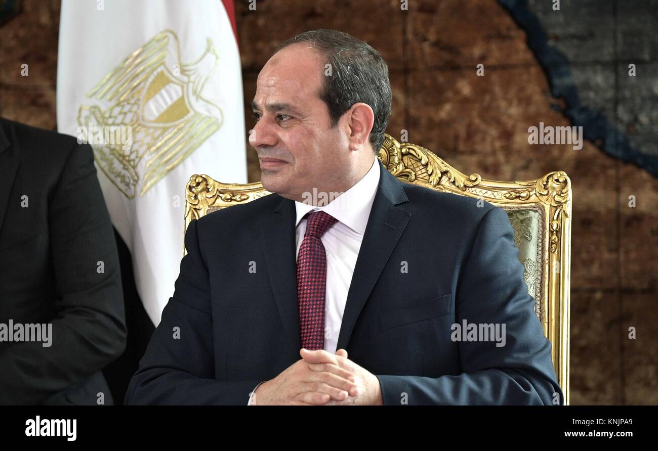 Egyptian President Abdel Fattah el-Sisi during talks with Russian ...