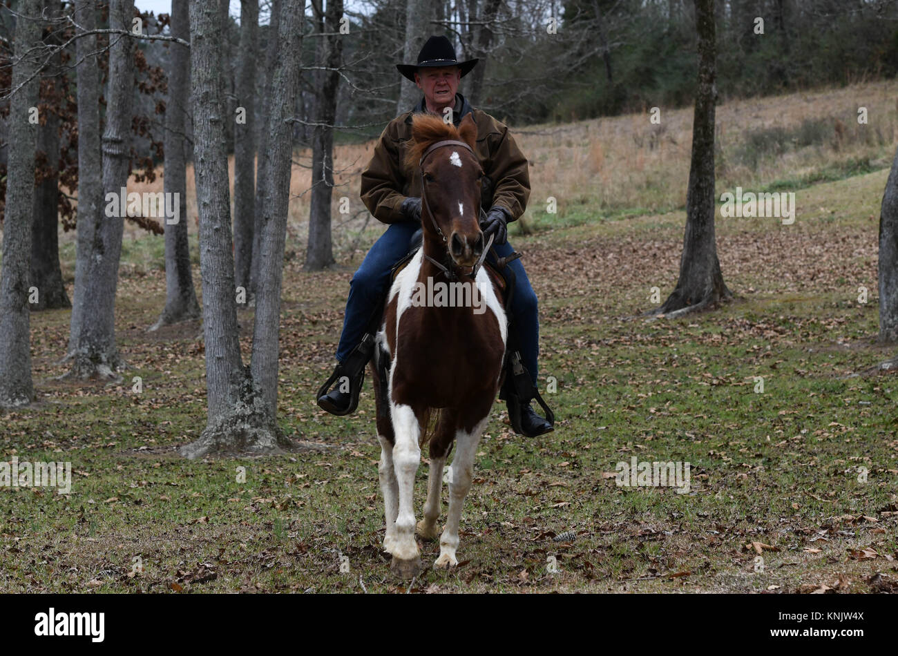 Alabama, USA. 12th Dec, 2017. GOP candidate Roy Moore, riding his horse ...