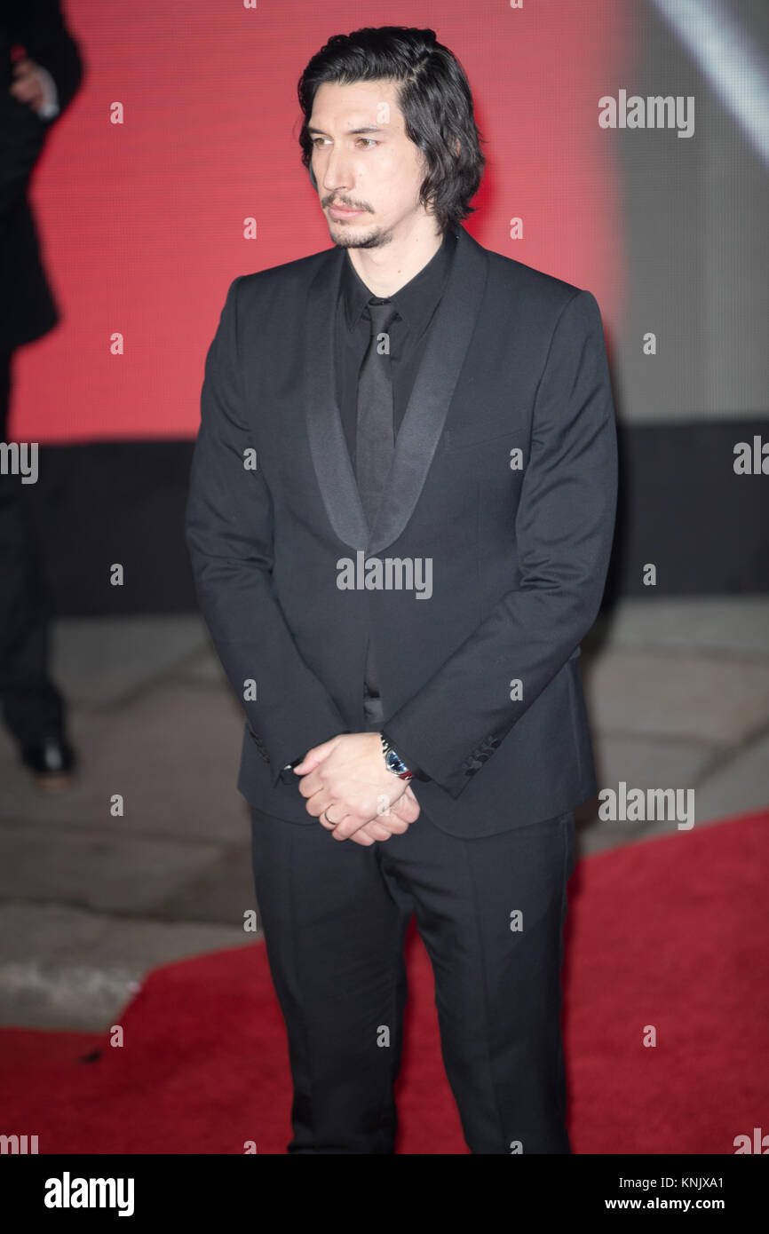Royal Albert Hall, London, UK. 12th Dec, 2017. Adam Driver arrives for ...