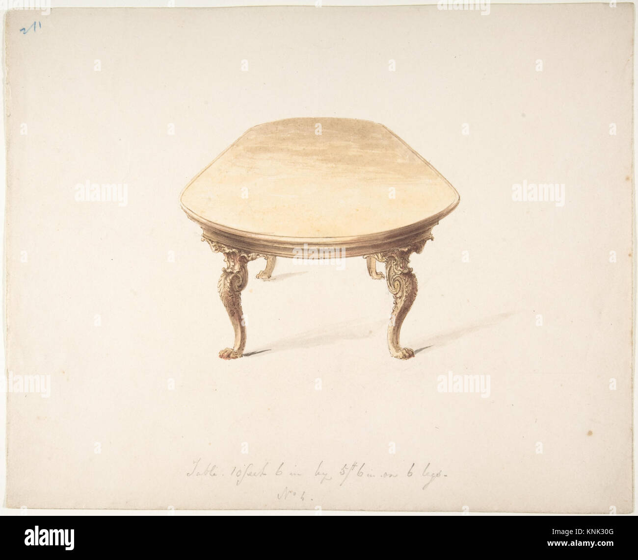 Design for a Dining Table Stock Photo - Alamy