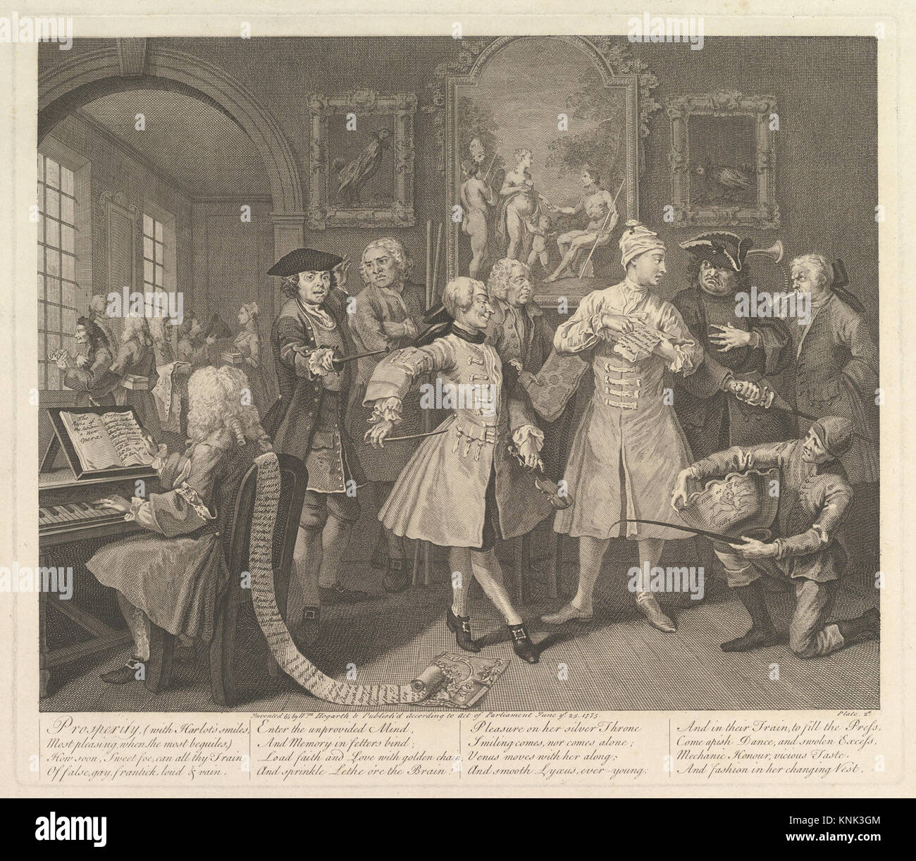 A Rake's Progress, Plate 2 by English painter, pictorial satirist