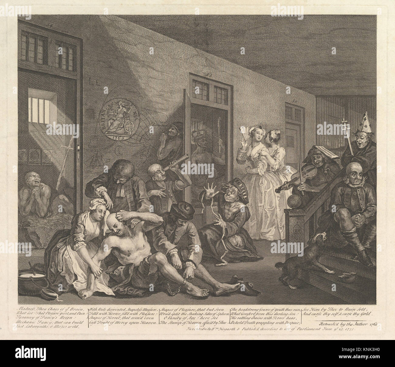 A Rake's Progress, Plate 8 by English painter, pictorial satirist