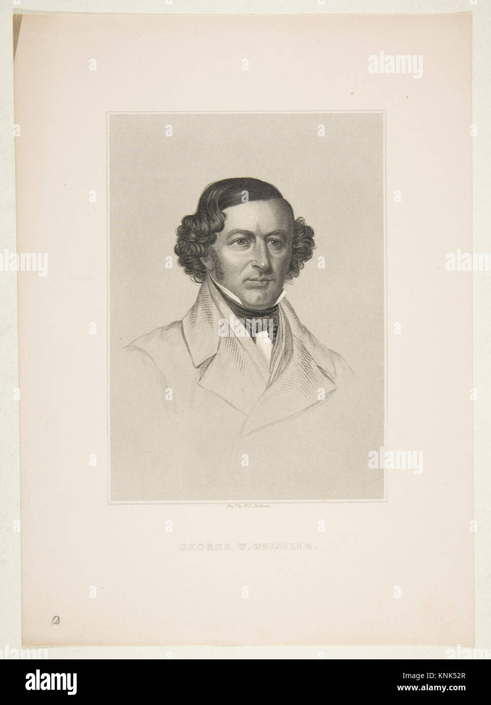 George W. Whistler, 1800-1849 by William G. Jackman (British, active America ca. 1841–1860) Stock Photo