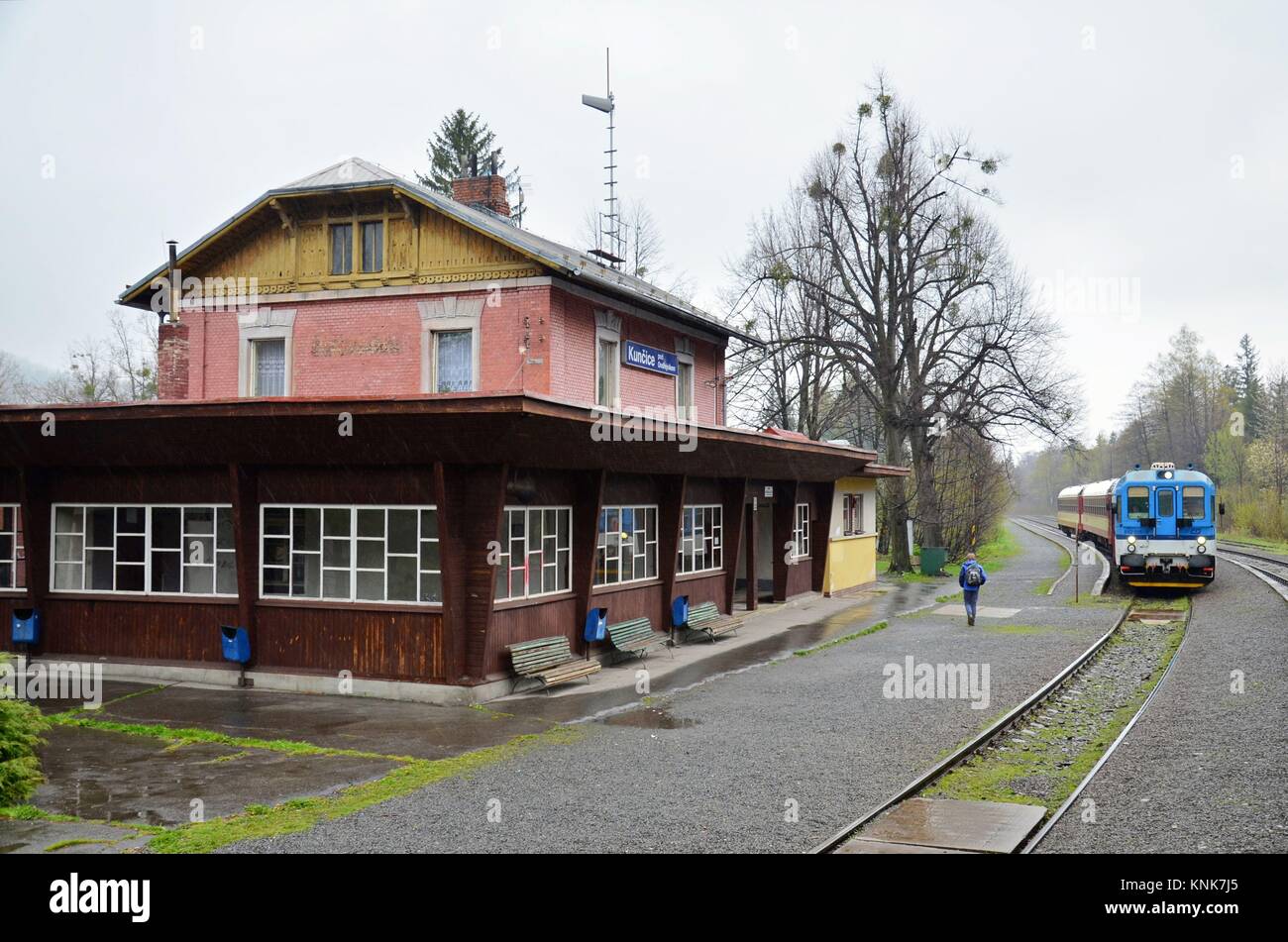 The railway Station in Kunčice pod Ondřejníkem (Czech Republic Stock Photo  - Alamy