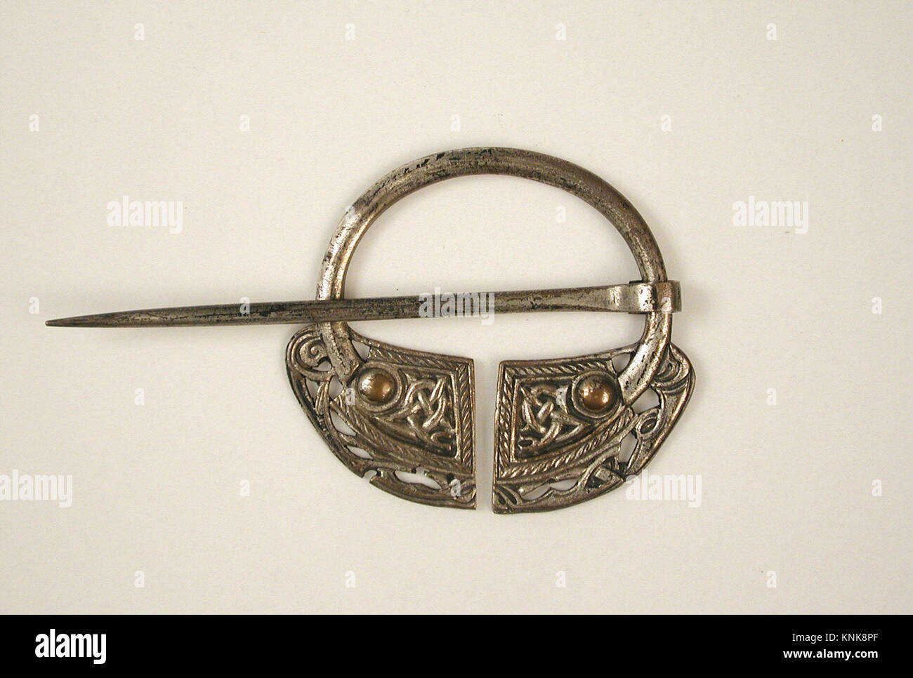 Celtic Brooch, Irish, early 20th century (original dated 8th-11th century), silver Stock Photo