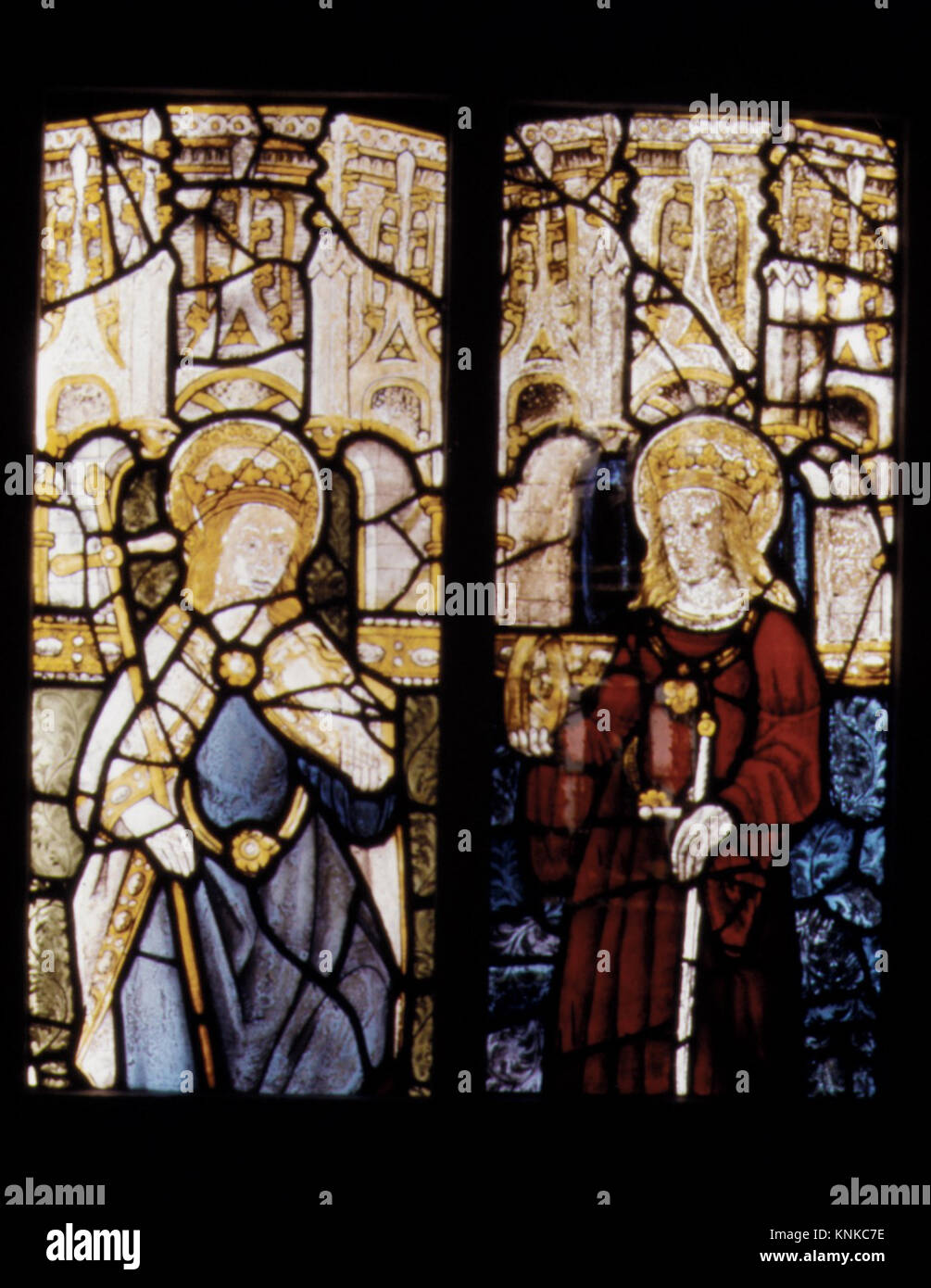 Composite Window of English Stained Glass, 15th century, British